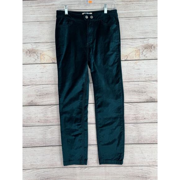 We‎ the Free People Velvet Tapered Leg Pants Women's Size 27 Green - Picture 1 of 10